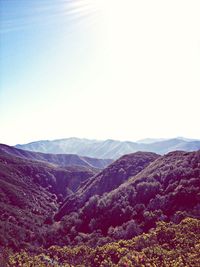 Scenic view of mountains