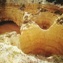 Rock formations in cave