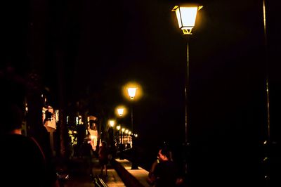 People at night