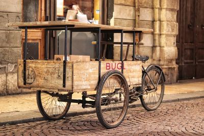 Bicycle in front of building