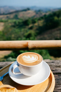 Close-up of coffee on table