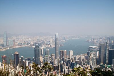 High angle view of cityscape