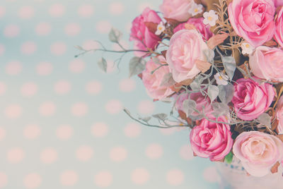 Close-up of rose bouquet