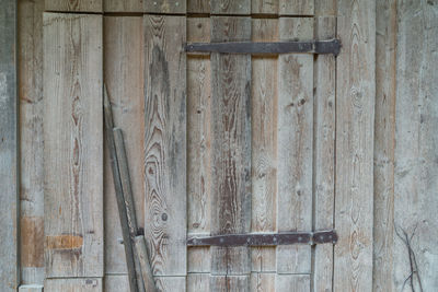 Full frame shot of old wooden door