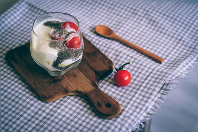 Close-up of served food