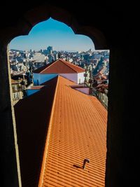 Residential buildings in town