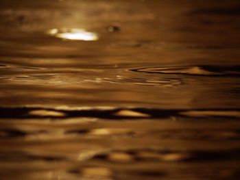 Surface level of water