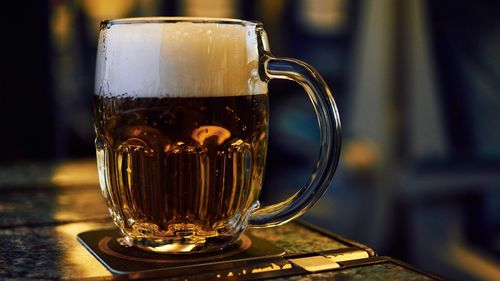 Close-up of drink on table