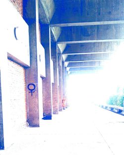 Empty corridor of building