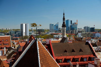 View of buildings in city