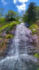 River flowing through rocks