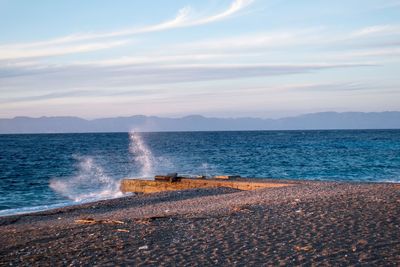 Scenic view of sea against sky