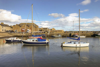 Boats in marina