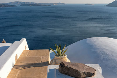 High angle view of swimming pool