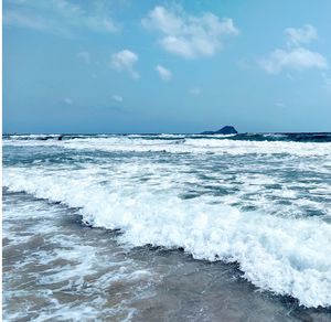 Scenic view of sea against sky