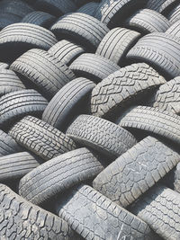 Full frame shot of tires