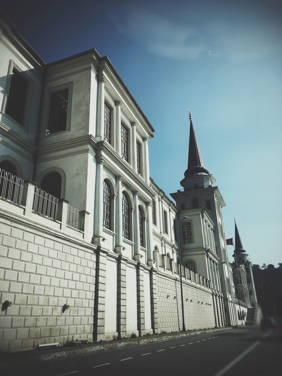 architecture, building exterior, history, built structure, spirituality, religion, sky, place of worship, outdoors, no people, day