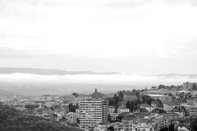 High angle view of cityscape