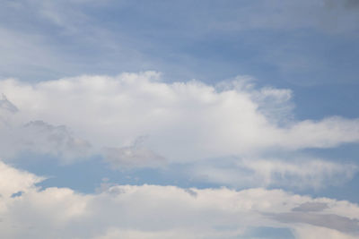 Low angle view of clouds in sky