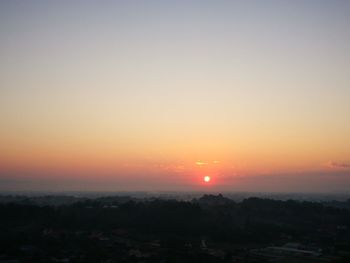 Scenic view of sunset against sky