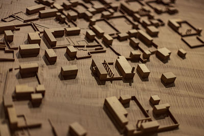 The model of a fishing village in the northern part of qatar