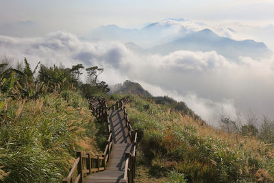 Panoramic view of landscape against sky