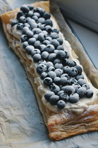 Close-up of dessert on table