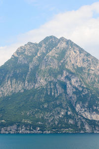 Big mountain over iseo lake