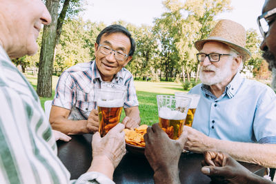 Group of people drinking glass