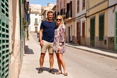 Portrait of a smiling young couple
