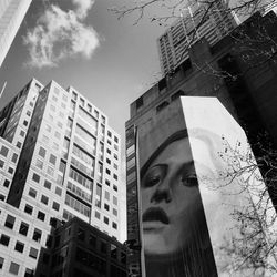 Low angle view of buildings against sky