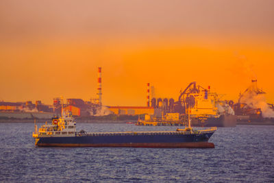 Cranes at commercial dock