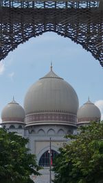 View of cathedral and buildings against sky