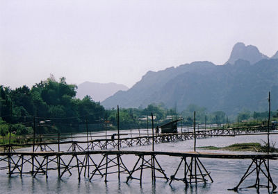 Scenic view of lake against mountains