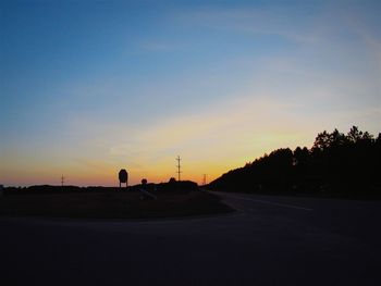 Road at sunset