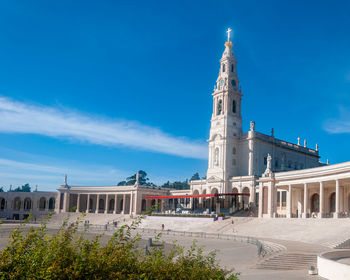 View of historical building against blue sky