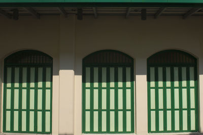 Windows of modern building