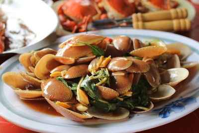 Close-up of salad in plate