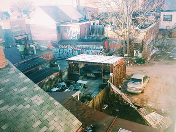 City street with buildings in background