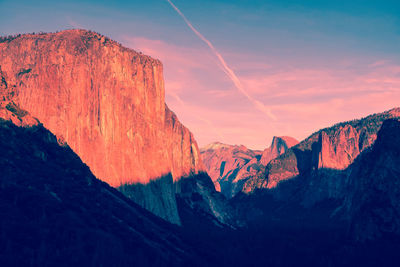 El capitan yosemire - scenic view of mountains against sky