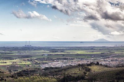 Scenic view of landscape against sky