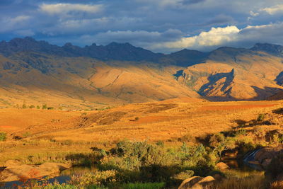 Scenic view of landscape against sky