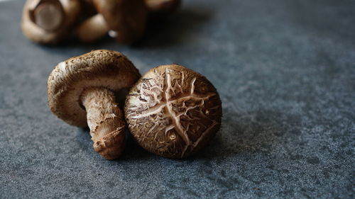 High angle view of bread on table