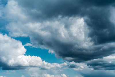 Low angle view of clouds in sky