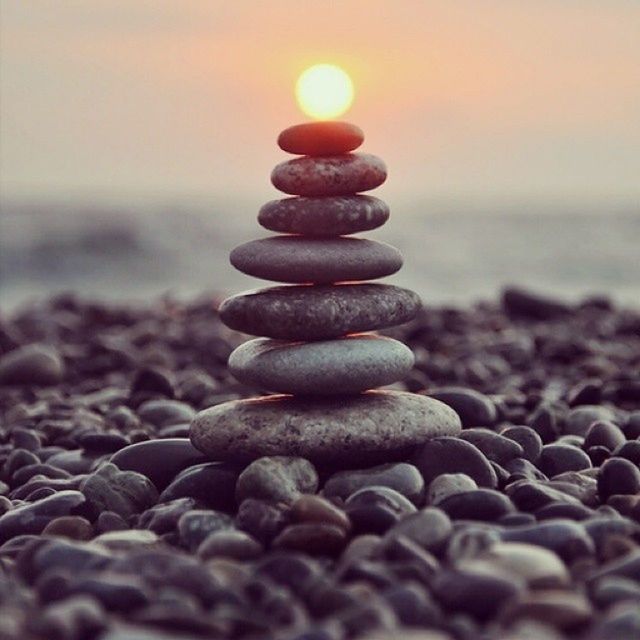 balance, stack, pebble, stone - object, beach, large group of objects, focus on foreground, selective focus, sea, abundance, close-up, rock - object, tranquility, nature, surface level, stone, sunset, tranquil scene, sky, shore