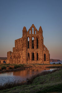 View of historic building against clear sky