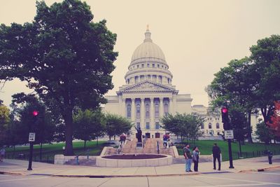 Low angle view of historical building