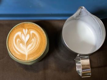 Close-up of coffee on table