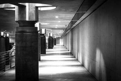 Empty corridor of building