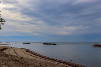 Scenic view of sea against sky